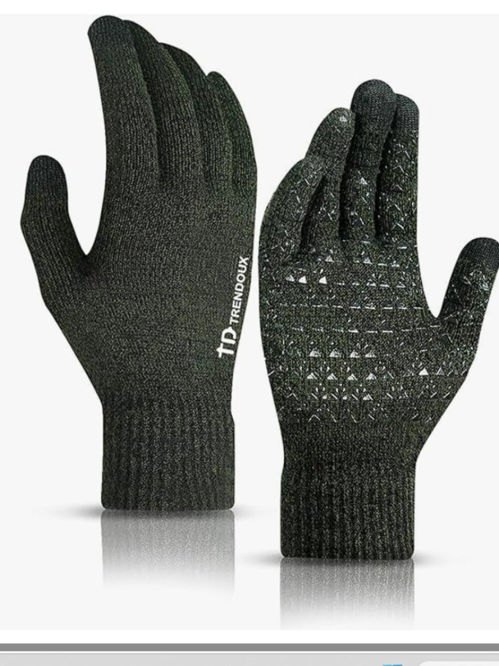 TRENDOUX Winter Gloves for Men Women - Upgraded Touch Screen Cold Weather Therma